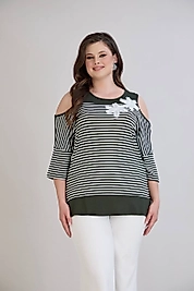 omuz detaylı haki bluz