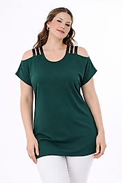 şerit askılı  yeşil bluz