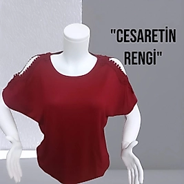 omuz detaylı bluz
