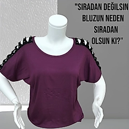 omuz detaylı bluz