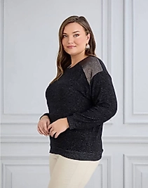 omuz detaylı yumoş kumaş bluz