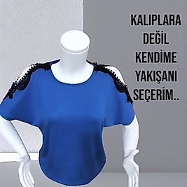 omuz pencereli penye bluz