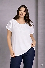 dantel yaka beyaz bluz