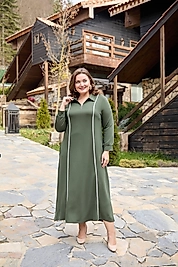 elbise fermuarlı yeşil