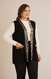 leopar şeritli yelek